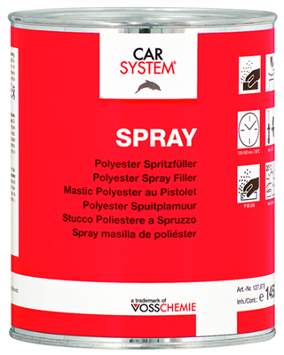 MASTIC POLYESTER SPRAY 1.5Kg AVEC CATALYSEUR