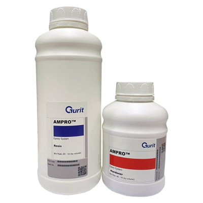 RESINE EPOXY GURIT AMPRO + DURCISSEUR RAPIDE KIT 1,3KG