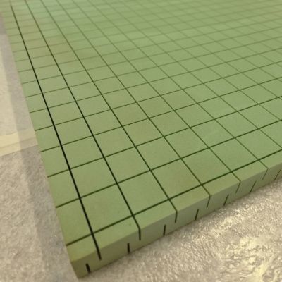 PLAQUE MOUSSE PVC AIREX C70.75 80KG/M3 1085X1015MM EP 50MM RAINURE