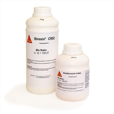 RESINE EPOXY SIKA CR82 + DURCISSEUR LENT CH80-6 KIT 6,35KG