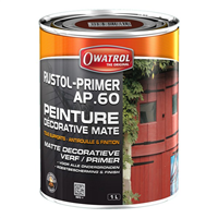 PEINTURE ANTIROUILLE NOIR MAT RUSTOL AP60 1L