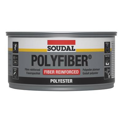 MASTIC POLYESTER ARME FIBRE DE VERRE 500G